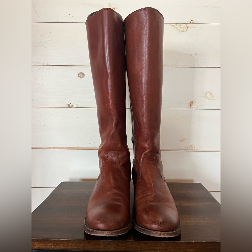 FRYE Melissa Button Back Zip Boots